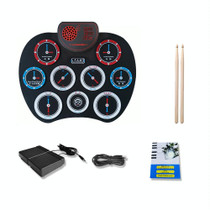 Hand Roll Electronical Drum Desktop Charging Audio Speaker DTX Game Folding Strike Board(WG820 Time And Space Type)