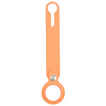 Anti-scratch Polyurethane Case Cover with Hang Loop for AirTag(Orange)