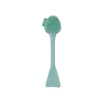 7 PCS Hand-Held Silicone Cleansing Brush And Mask Brush Green Double-head Fish Tail