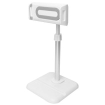 Telescopic Adjustment Live Frame Desktop Tablet Mobile Phone Bracket, Specification: K05 Flat Plate  (White Gray)