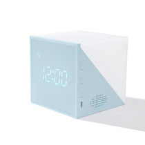 Cube Alarm Clock With LED Night Light USB Charging Cartoon Colorful Alarm Clock(Blue)