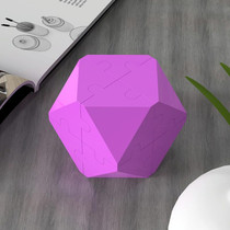 Three-Dimensional Intelligence Magic Cubes Puzzle Building Block Puzzle Decompression Toy(Purple)