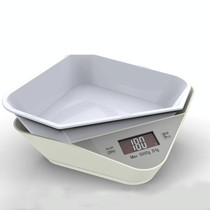 5kg/1g Kitchen Electronic Scale Coffee Scales Baking Food Scale Pallet Scale Pet Scale(White)