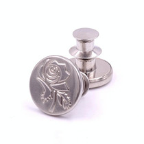20 PCS 17mm Jeans Buttons Nail-Free Adjustable And Detachable Buttons, Colour: Style 8