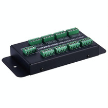 1 In 8 Out Amplifier And Sound Speaker Distributor, 8-Area Sound Source, Signal Distribution Panel, Audio Input, 300W Per Channel