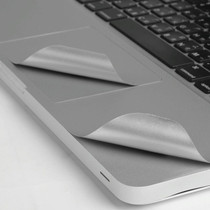 JRC 2 in 1 Laptop Palm Rest Sticker + Touchpad Film Set For MacBook Air 13.3 inch A1932 (2018)(Silver)