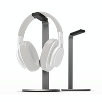 Aluminum Alloy Headphone Holder H-Stand Headphone Display Stand Headphone Storage Rack(Dark Gray)