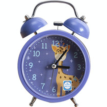 Cartoon Alarm Clock Ringing At The Bedside Of Students Metal Alarm Clock With Night Light, Color Random Deilvery