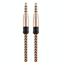 3.5mm Male To Male Car Stereo Gold-Plated Jack AUX Audio Cable For 3.5mm AUX Standard Digital Devices, Length: 3m(Golden)