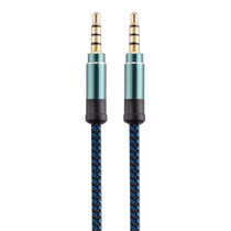 3.5mm Male To Male Car Stereo Gold-Plated Jack AUX Audio Cable For 3.5mm AUX Standard Digital Devices, Length: 3m(Blue)