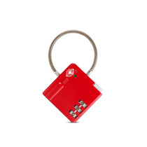 TSA Customs Combination Lock Anti-Theft Wire Padlock(Red)