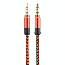 3.5mm Male To Male Car Stereo Gold-Plated Jack AUX Audio Cable For 3.5mm AUX Standard Digital Devices, Length: 3m(Orange)