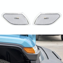 Car Transparent Wheel Eyebrow Side Light Turn Signal Leaf Plate Lamp for Jeep Wrangler JL 2018-