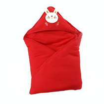 90x90 400g  Baby Cotton Soft Swaddling Quilt Thickness Optional(Red)