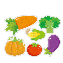 Children Early Education Wooden Picture Puzzle Toys(Vegetables)