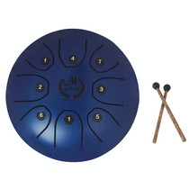 MEIBEITE 5.5-Inch C-Tune Sanskrit Drum Steel Tongue Empty  Worry-Free Drum(Blue)