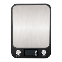 Small Kitchen Food Scale Stainless Steel Electronic Kitchen Scale 5kg/1g (Battery English Version Black)