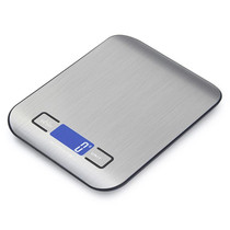 Stainless Steel Small Food Electronic Scale Kitchen Portable Baking Electronic Scale, Colour: 5kg/1g (Battery Model Black)
