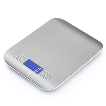 Stainless Steel Small Food Electronic Scale Kitchen Portable Baking Electronic Scale, Colour: 5kg/1g (Rechargeable White)