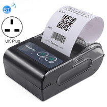 58HB6 Portable Bluetooth Thermal Printer Label Takeaway Receipt Machine, Supports Multi-Language & Symbol/Picture Printing, Model: UK Plug (English)
