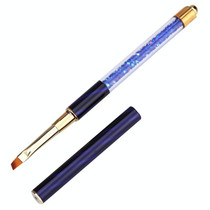 3 PCS Cat Eye Pen Barrel Painted Pen With Diamond Light Therapy Nail Tool Light Therapy Pen(4# Dark Blue Stripes (Oblique Head))