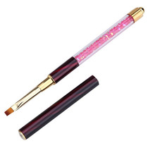 3 PCS Cat Eye Pen Barrel Painted Pen With Diamond Light Therapy Nail Tool Light Therapy Pen(1# Red Stripes (Flat Head))