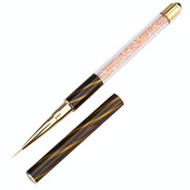 3 PCS Cat Eye Pen Barrel Painted Pen With Diamond Light Therapy Nail Tool Light Therapy Pen(6# Orange Stripe (Center Pull Line))