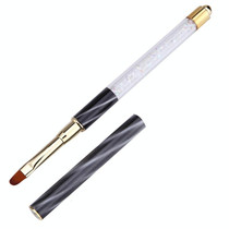 3 PCS Cat Eye Pen Barrel Painted Pen With Diamond Light Therapy Nail Tool Light Therapy Pen(3# White Stripes (Round Head))