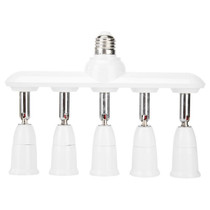 1 to 5 E27 to E27 Socket Distributor Adjustable Converter E27 LED Bulb Holder(5 in 1)