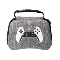 3 PCS AOLION Game Handle Waterproof EVA Storage Bag Hard Shell Bag For PS5/PS4(Gray)