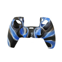 2 PCS Silicone Handle Protector Non-Slip Game Handle Cover For PS5(Black White Blue)