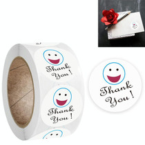 10 PCS Roll Smiley Thank You Sticker Label, Size: 2.5 cm / 1 inch(A-170)