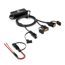 WUPP CS-1186A1 Motorcycle SAE Dual USB Fast Charging Charger
