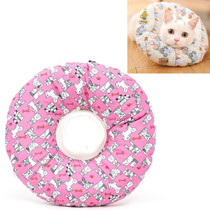 Cat Supplies Detachable Waterproof Anti-Bite Anti-Licking Collar Cat Circle Neck Headgear, Specification: L(Pink Dog)