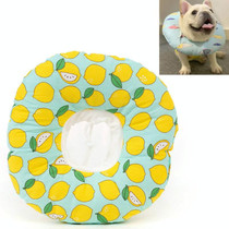 2 PCS Cat Anti-Lick And Anti-Bite Soft Ring Dog Collar Pet Supplies, Size:S(Green Lemon)