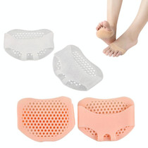 10 Pairs High Heels Honeycomb Sleeve Breathable Anti-Pain Forefoot Pad, Random Color Delivery