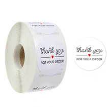 10 PCS  Roll Seal Stickers Thank You  Stickers  Wedding Decoration Stickers Label, Size: 2.5cm/1inch(A-12)