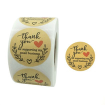 3 PCS  Rolls Thank You Stickers Baking Gift Sealing Sticker Wedding Holiday Label, Size: 3.8cm / 1.5inch