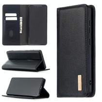 For Samsung Galaxy Note20 2 in 1 Detachable Magnetic Horizontal Flip Genuine Leather Case with Holder & Card Slots & Wallet(Black)