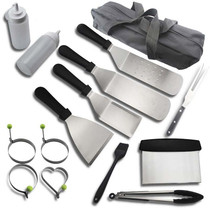 15 PCS/Set Outdoor Stainless Steel Barbecue Tool Set Tomato Sauce Bottle BBQ Grill Set