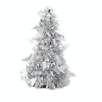 Mini Desktop Christmas Tree Hotel Shopping Mall Christmas Decoration, Size: With Small Tree(Silver)