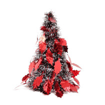 Mini Desktop Christmas Tree Hotel Shopping Mall Christmas Decoration, Size: Leaves(Red)