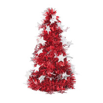 Mini Desktop Christmas Tree Hotel Shopping Mall Christmas Decoration, Size: With Five-pointed Star(Red)