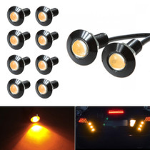 10 PCS 23mm 1.5W DC9-80V Motorcycle Eagle Eye Light Single Lens(Yellow Light)