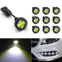 10 PCS 23mm 6LEDs SMD-5730 DC9-80V Motorcycle Eagle Eye Light(White Light)