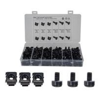 100 PCS Cage Nuts and Screw Cage Nuts M6 + Rack Screws M6x16