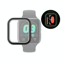 For OPPO Watch 41mm Smart Watch TPU Protective Case, Color:Black+White Luminous Green