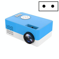 S261/J16 Home Mini HD 1080P Portable LED Projector, Support TF Card / AV / U Disk, Plug Specification:EU Plug(Blue White)