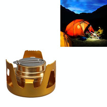 Outdoor Camping Alcohol Stove Vaporized Liquid Alcohol Atove Mini Alcohol Stove Portable Creative Alcohol Stove(Gold)