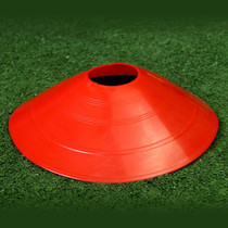 10 PCS Football Training Sign Disc Sign Cone Obstacle Football Training Equipment(Red)